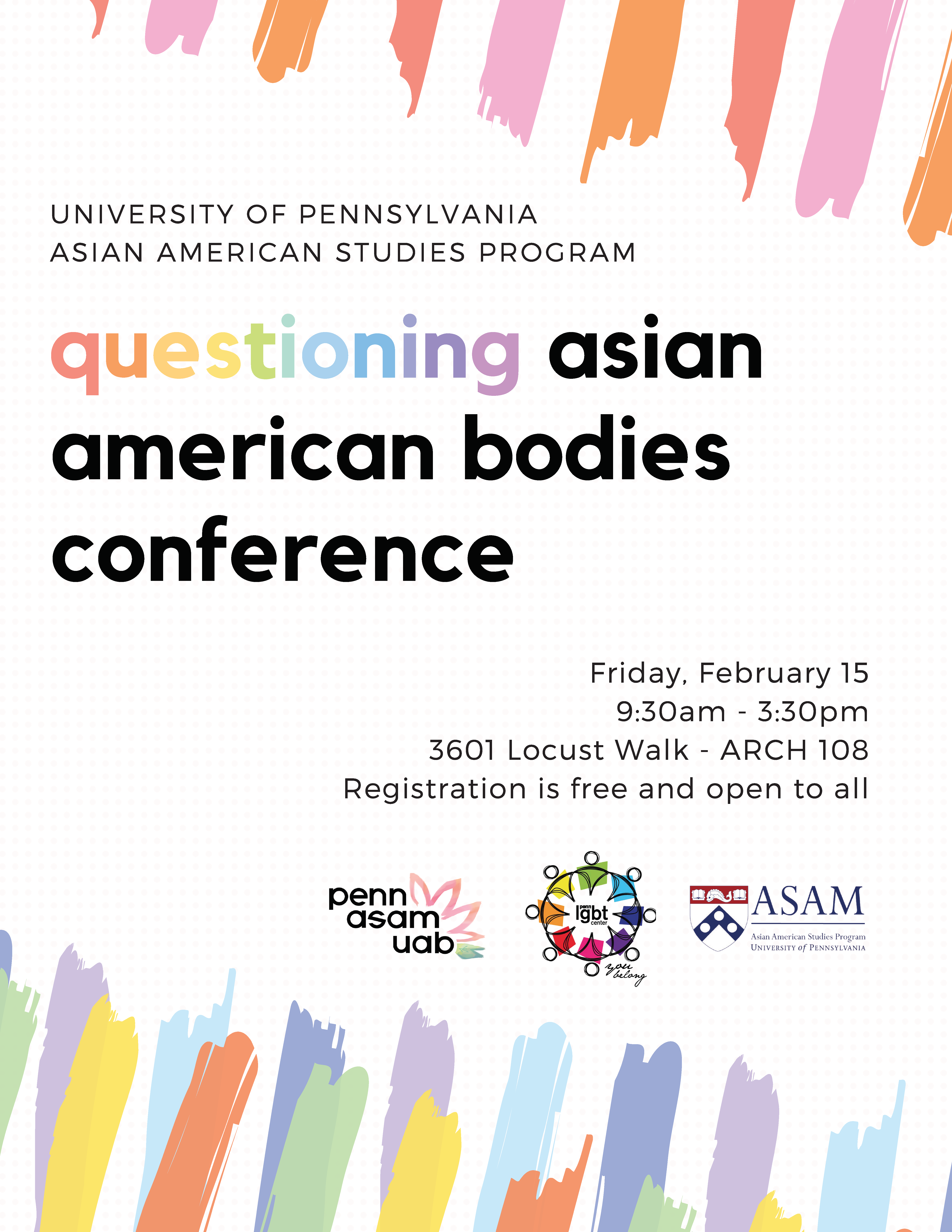 Questioning Asian American Bodies Conference flyer